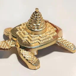Kridaykraft Gold Toned Textured Tortoise Religious Showpiece-image-7