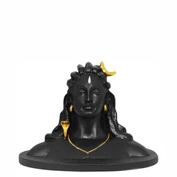 Navyaksh Black & Gold-Tone Religious Idol Adiyogi Shiva Showpiece-16