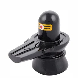 Navyaksh Black & Yellow Religious Idol Shivling Showpiece-63