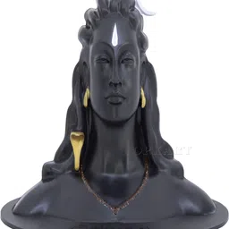 Navyaksh Black & Gold Toned Adiyogi Shiva Idol Showpiece-image-47