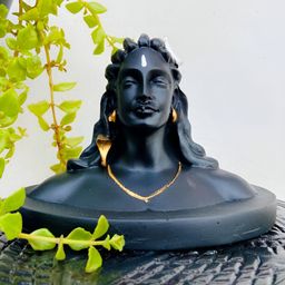 Navyaksh  Black & Gold-Tone Religious Idol Shiva Statue Showpiece-image-91