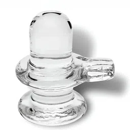 Navyaksh Transparent Shivling Crystal Showpiece-5