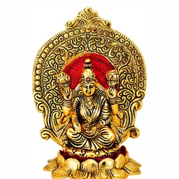 Navyaksh Gold Toned & Red Textured Religious Showpiece-4