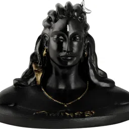 Navyaksh Black Adiyogi Lord Idol Marble Showpiece-image-12