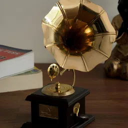 Navyaksh Gold-toned Dummy Gramophone Showpiece-image-25