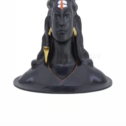 Navyaksh Black & Gold Toned Brass Shaligram Shiva Idol Showpiece-picture-33