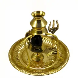 Navyaksh Black & Gold toned Religious Brass Idol Showpiece-image-36