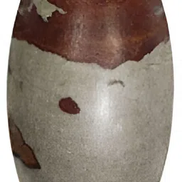 Navyaksh Grey & Maroon Marble Shivling Art Narmada River Stone Shivling Showpiece-6