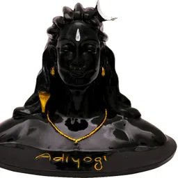 Navyaksh Black & Gold-Tone Religious Idol Shiva Showpiece-2