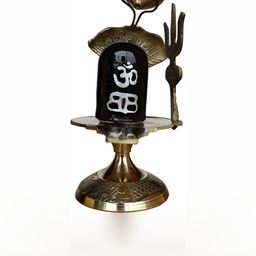 Navyaksh Metallic & Black Toned Brass Religious Showpiece-image-9