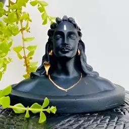 Navyaksh Black Polyresin Adiyogi Lord Shiva Showpiece-image-74