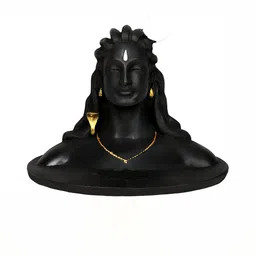 Navyaksh Black & Gold Toned Lord Shiva Polyresin Showpiece-13