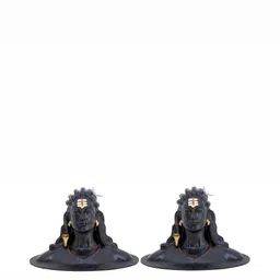Navyaksh Black 2 Pieces Adiyogi Shiva God Idol Showpiece-image-29