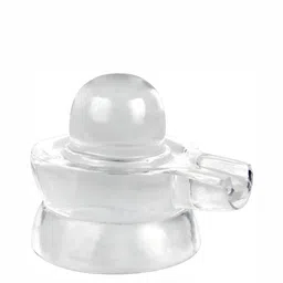 Navyaksh Transparent Pure Sphatik Crystal Shivling Showpiece-image-82