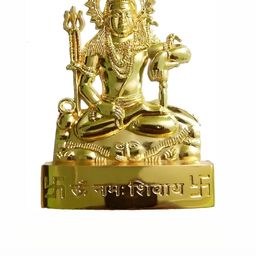 Navyaksh GoldToned Lord Shiva Bhole Nath Mahadev shankar Ji Decorative Showpiece-image-22