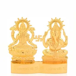 Navyaksh Gold toned Religious Metal Idol Showpiece-image-43