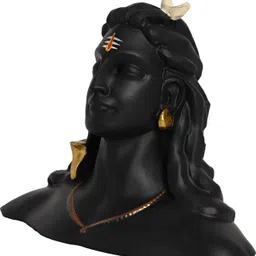 Navyaksh Black Brass Shaligram Shiva Ling Lingam Decorative Showpiece-picture-10