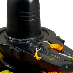 Navyaksh Black Marble Shivling Lord Shiva Idol Showpiece-image-82