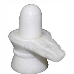Navyaksh White Marble Shiv Ling Idol Showpiece-picture-3
