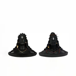 Navyaksh Black and GoldToned 2 Pieces Adiyogi Lord Shiva in Dhyana Mudra Showpiece-image-87