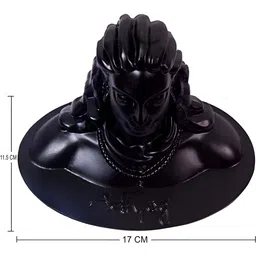 Navyaksh Black Adiyogi Shiva Marble Idol Showpiece-37