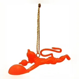 Navyaksh Orange Flying Hanuman Ji Religious Idol Showpiece-image-56
