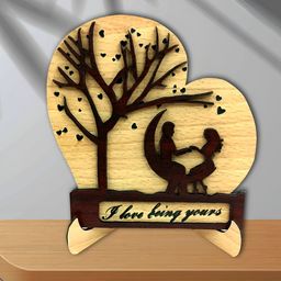 Phirki Studio Beige and Brown Wooden Curio Showpiece-image-50