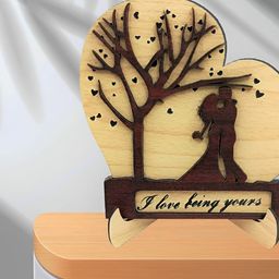 Phirki Studio Beige and Brown Wooden Curio Showpiece-image-51