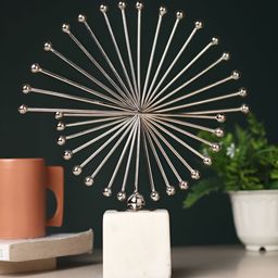 Decor de Maison Silver-Toned Spinfinity Medium Curio Showpiece-image-33