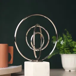Decor de Maison Silver-Toned Seamless Circle Small Curio Showpiece-image-34