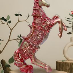 GW CREATIONS Copper Toned Textured Horse Figurine Showpiece-image-18