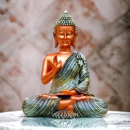 SANKALAN CREATIONS Bronze-Toned Buddha Figurine Showpiece-image-93