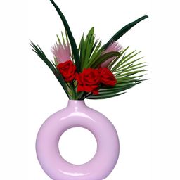 GW CREATIONS Pink Round Pot Figurine Vases-image-36