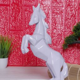 GW CREATIONS White Horse Figurine Showpiece-16