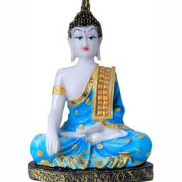 GW CREATIONS Blue & White Buddha Figurine Showpiece-image-33