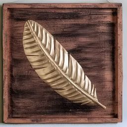 SANKALAN CREATIONS Brown & Gold Toned Toned Metal Wall Hanging-39