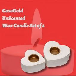 CasaGold White & Gold toned 2Pcs Wooden Medium Showpieces-image-99