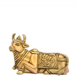 The Advitya Nandi- Shiva Bull Brass Idol-image-10