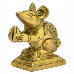 The Advitya Lord Ganesha Vahana-Mouse Brass Idol Showpiece-picture-10
