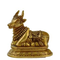 The Advitya Shiva Nandi Brass Idol Showpiece-image-5