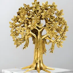 The Advitya Kalpavriksha Tree with Two Birds on Branch Brass Showpiece-image-73