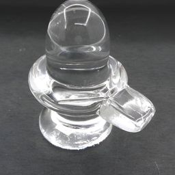 Navyaksh Transparent Shivling Decorative Showpiece image 2