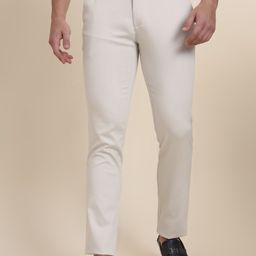 JADE BLUE Men Slim Fit Mid-Rise Trousers-image-73