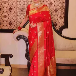 KALINI Woven Design Zari Silk Blend Saree-picture-54