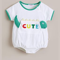 Hopscotch White Tailspin Cuteness Dino Onesie-picture-46