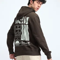 Flying Machine Men Printed Hooded Cotton Sweatshirt-image-33