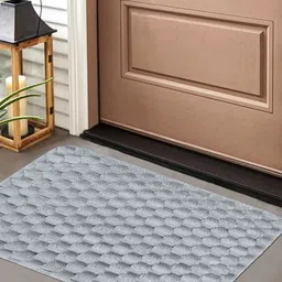 Myntra Elegant Homes Grey Geometric Design Cotton Anti Skid Door Mat-image-47