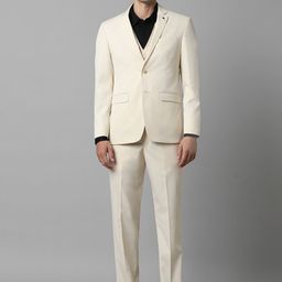 Louis Philippe Slim-Fit Single-Breasted Three-Piece Formal Suit-picture-39