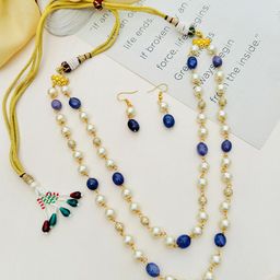 ABDESIGNS Gold Plated & Beaded Jewellery Set-image-60