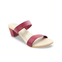 POSTCARD Women Open Toe Open Back Block Heels image 3